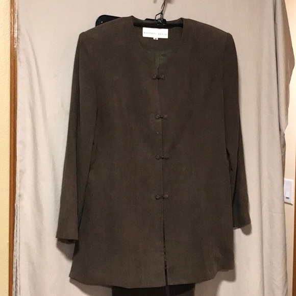 Kathryn Deene New York Brown Pantsuit Size US14/EU44 - Picture 2 of 8